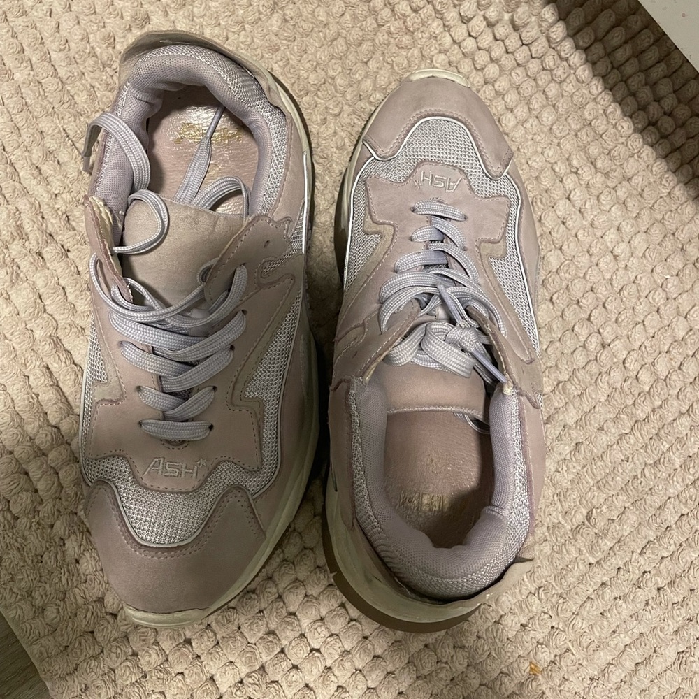 Sneakers, white purple. Brand ASH. Size 9